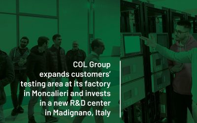 COL Group expands customer testing area at its factory in Moncalieri and invests in a new R&D center in Madignano, Italy