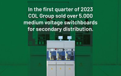 In the first quarter of 2023, COL Group sold over 5,000 medium voltage switchboards for secondary distribution.